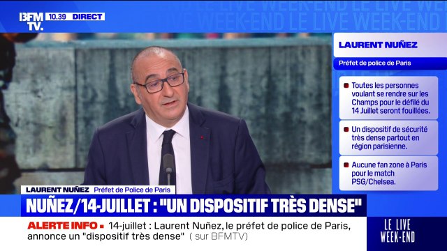 Il n'y a pas eu un seul pillage ce soir-là : Laurent Nuñez, préfet de police de Paris, réfute tout chaos lors de la fête de la musique