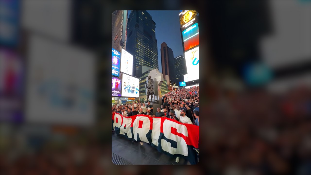 « Oh pour toi PSG ! » : la vidéo des supporters parisiens à Time Square