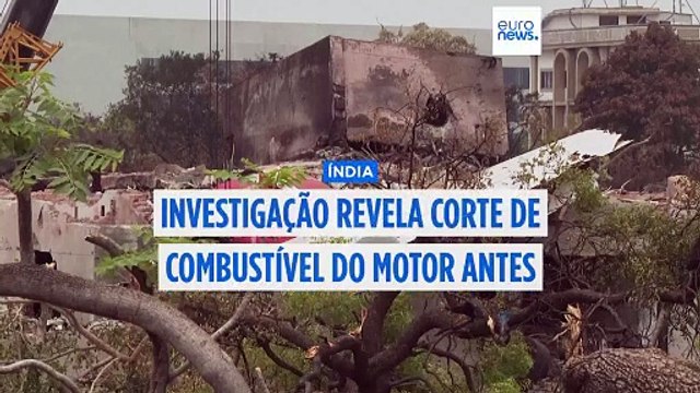 Relatório preliminar diz que houve corte de combustível no motor momentos antes da queda do avião da Air India