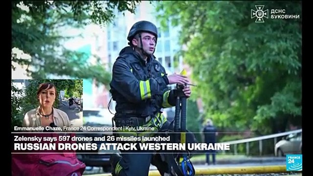 Russia fires barrage of drones and missiles towards Ukraine