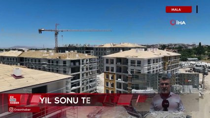 Malatya Kiltepe Mahallesi'nde 770 deprem konutunun kaba inşaatı tamamlanmak üzere