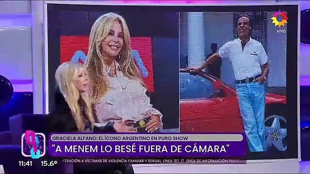 Graciela Alfano hablando de Carlos Menem