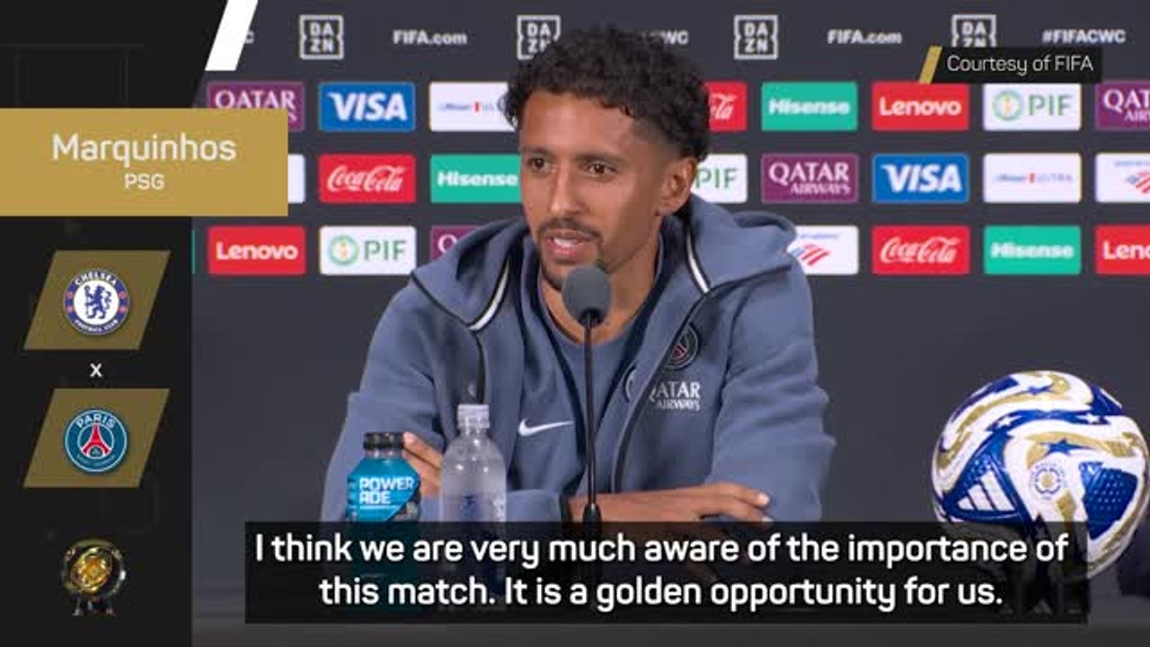 Marquinhos wants PSG to seize 'golden opportunity' against Chelsea