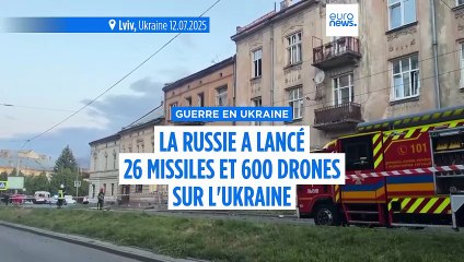 La Russie a lancé 26 missiles et près de 600 drones sur l'Ukraine