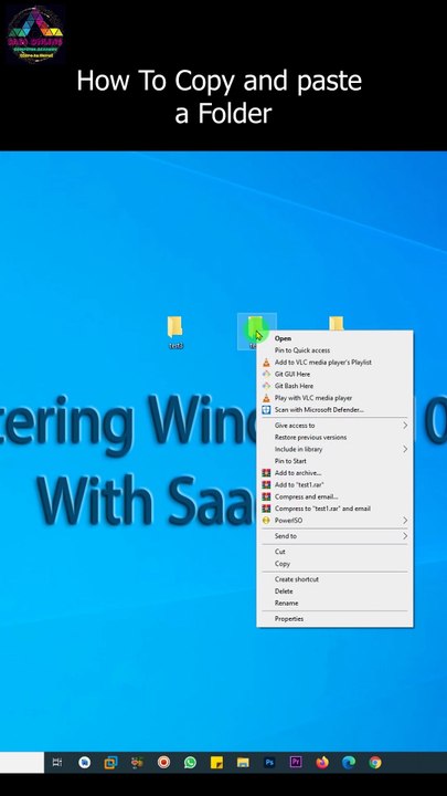 How To Copy and paste a folder