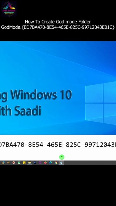 How To Create God mode Folder in windows 10