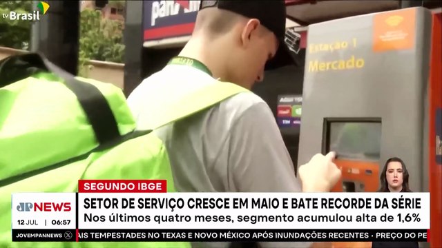 Setor de serviços cresce em maio e bate recorde da série, segundo IBGE
