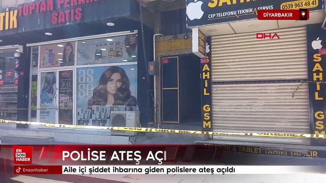 Diyarbakır'da aile içi şiddet ihbarına giden polislere ateş açıldı