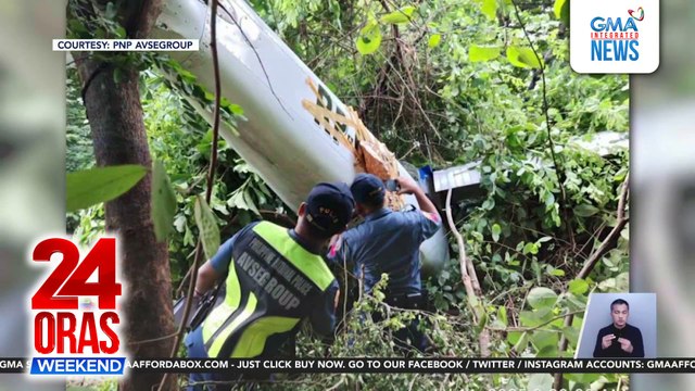 4 sugatan sa bumagsak na training aircraft; operasyon ng flight school, pansamantalang sinuspinde | 24 Oras Weekend