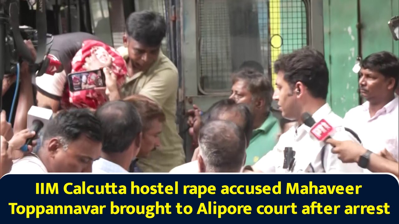 IIM Calcutta hostel rape accused Mahaveer Toppannavar brought to Alipore court after arrest