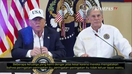 Saat Trump Semprot Jurnalis Gara-Gara Tanya Ini Terkait Banjir Dahsyat di Texas
