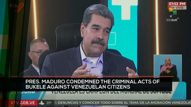 FTS 8:30 15-07: Pres. Maduro condemned the criminal acts of Bukele against Venezuelans citizens