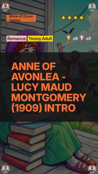 Anne of Avonlea - Lucy Maud Montgomery (1909) Intro (Anne of Green Gables - 2)
