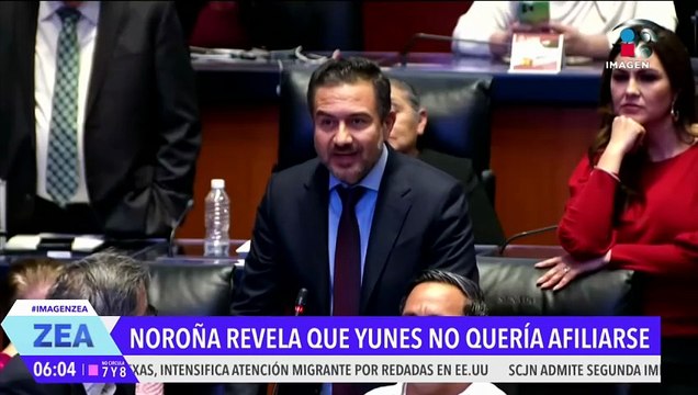 Noroña asegura que Miguel Ángel Yunes Márquez no quería afiliarse a Morena