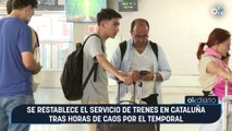 Se restablece el servicio de trenes en Cataluña tras horas de caos por el temporal