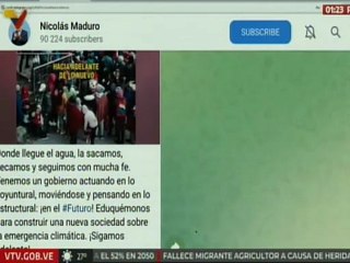 Presidente Maduro: Eduquémonos para construir una nueva sociedad sobre la emergencia climática