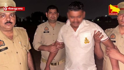 Gautam Buddh Nagar: पुलिस वर्दी में छुपा अपराधी मुठभेड़ में घायल, हुआ गिरफ्तार | Channel UP