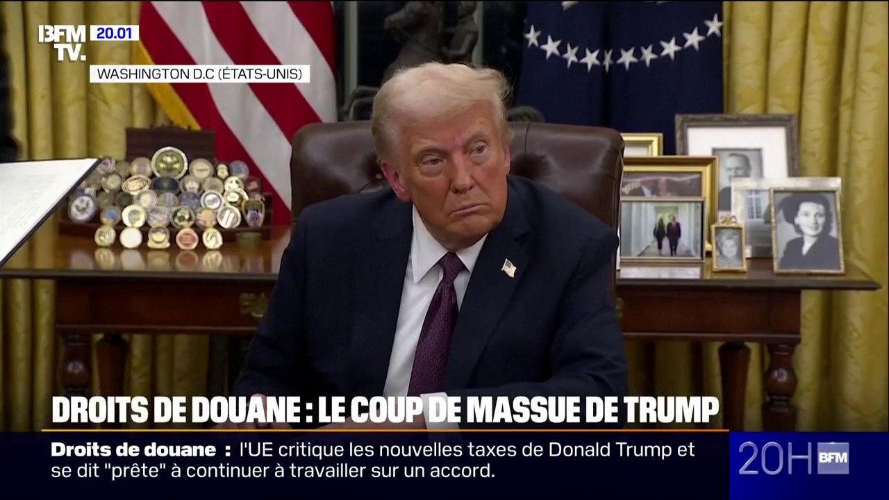 Droits de douane de 30% pour l'Union européenne: le coup de massue de Donald Trump