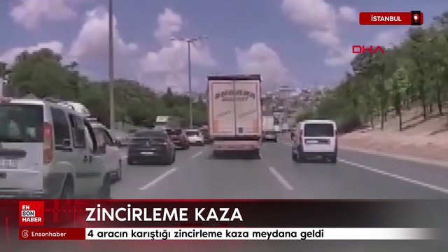 İstanbul Büyükçekmece'de zincirleme kaza