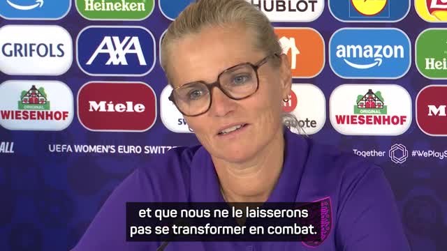 Angleterre - Wiegman ne veut pas d'un combat face au Pays de Galles