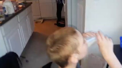 Bodhi eating even though he is sick