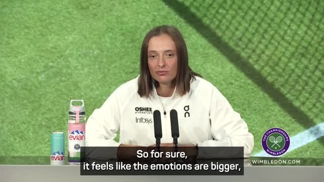 Winning grand slam on grass 'makes it more special' - Swiatek
