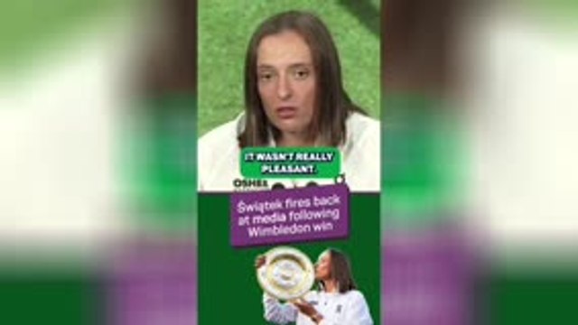 Swiatek tells media to 'leave her alone'