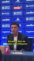 Paradela confesó estar feliz de llegar a un equipo como Cruz Azul.