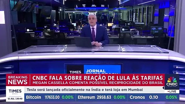 A reciprocidade do Brasil às tarifas dos EUA e alfinetada de Lula em Trump | CNBC BREAKING