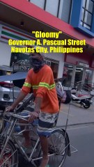 "Gloomy" Gov. A. Pascual Street in Navotas City in the Philippines