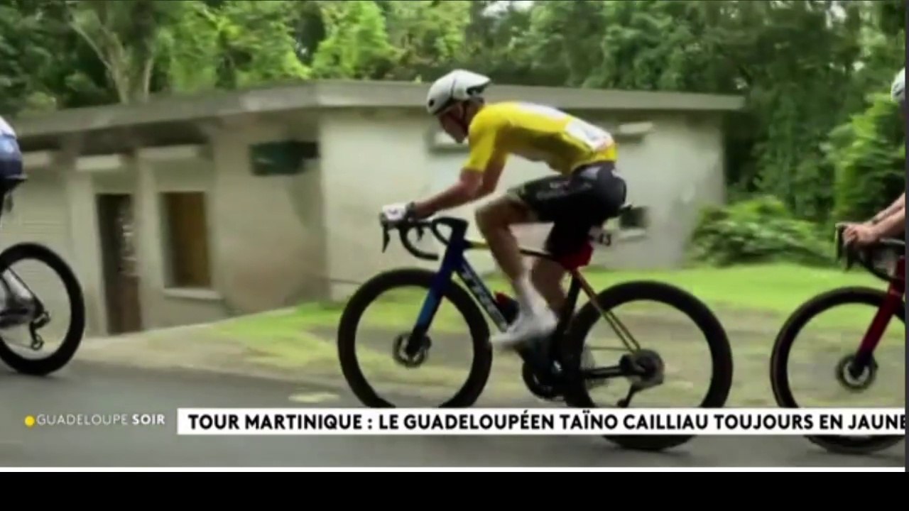 Tour cycliste de la #Martinique La Guadeloupe toujours en jaune