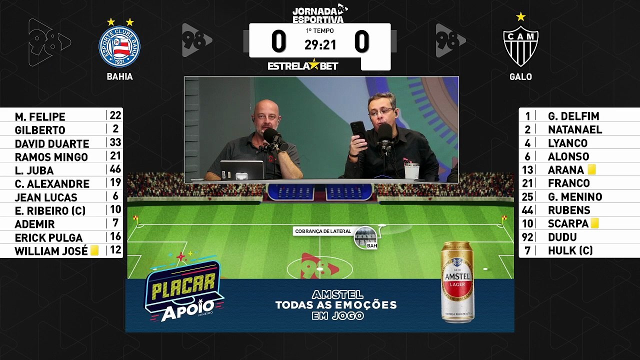 Jornada Esportiva 98 - Bahia vs. Atlético-MG 12/07/2025