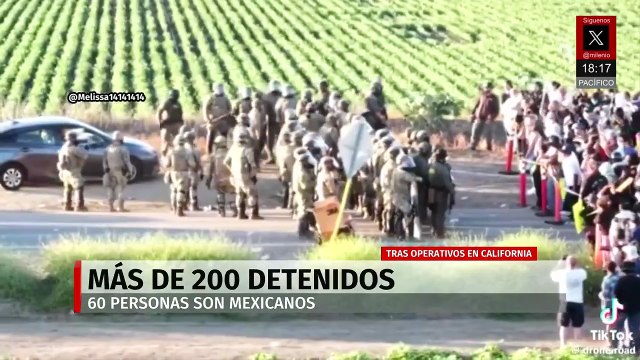 SRE reporta al menos 60 mexicanos detenidos por redadas en California