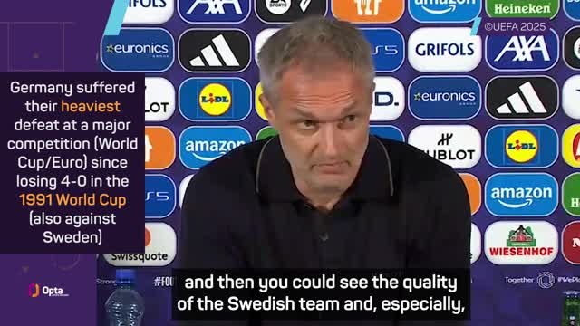 Sweden earned 'well-deserved victory' - Germany coach Wuck