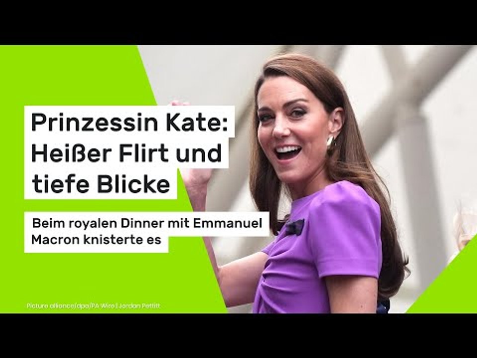 Prinzessin Kate: Beim royalen Dinner mit Emmanuel Macron knisterte es