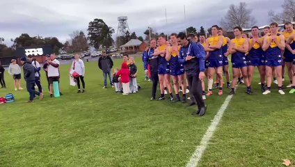 BFNL inter-league coach Simon Rosa speaks post match, July 13, 2025.