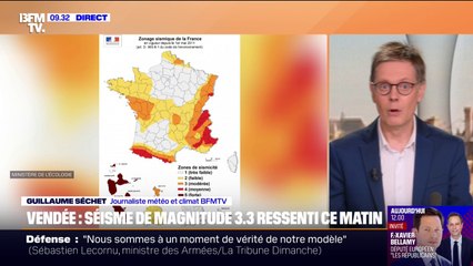 Un séisme de magnitude 3,3 ressenti en Vendée