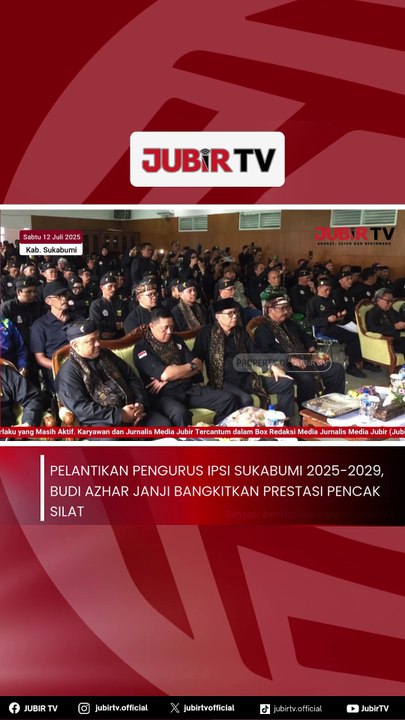 Pelantikan Pengurus IPSI Sukabumi 2025-2029, Budi Azhar Janji Bangkitkan Prestasi Pencak Silat