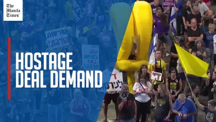 Israeli protesters rally against government, urge hostage deal