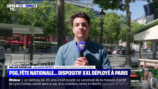 Défilé du 14-Juillet, match du PSG... Certains commerçants de l'avenue des Champs-Élysées commencent à se barricader