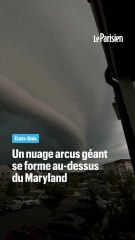 Un arcus géant se forme avant un orage