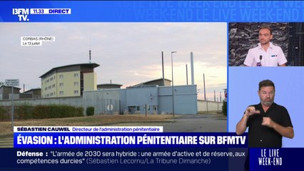 Évasion dans le Rhône: "Ce n'est pas un détenu qui est classé parmi les particulièrement signalés", assure Sébastien Cauwel (directeur de l’administration pénitentiaire)