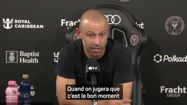 Inter Miami - Mascherano : "Messi est notre leader, celui qui pousse le groupe"