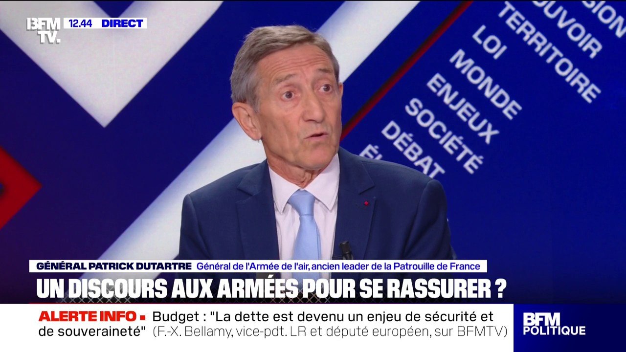 Patrick Dutartre (général de l'armée de l'air) estime qu'Emmanuel Macron doit "fixer les priorités" dans son discours aux armées