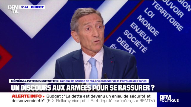 Patrick Dutartre (général de l'armée de l'air) estime qu'Emmanuel Macron doit fixer les priorités dans son discours aux armées