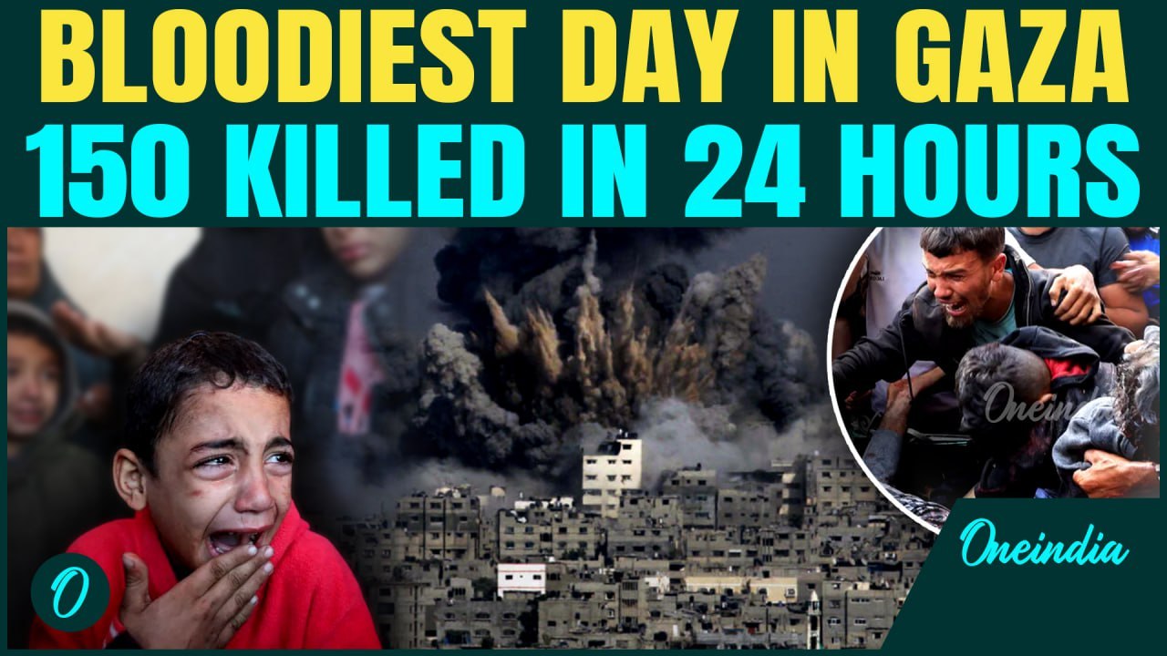 BLOODIEST Day in Gaza | Israeli Military KILLS Over 150 Gazans in 24 hrs | No CEASEFIRE in sight