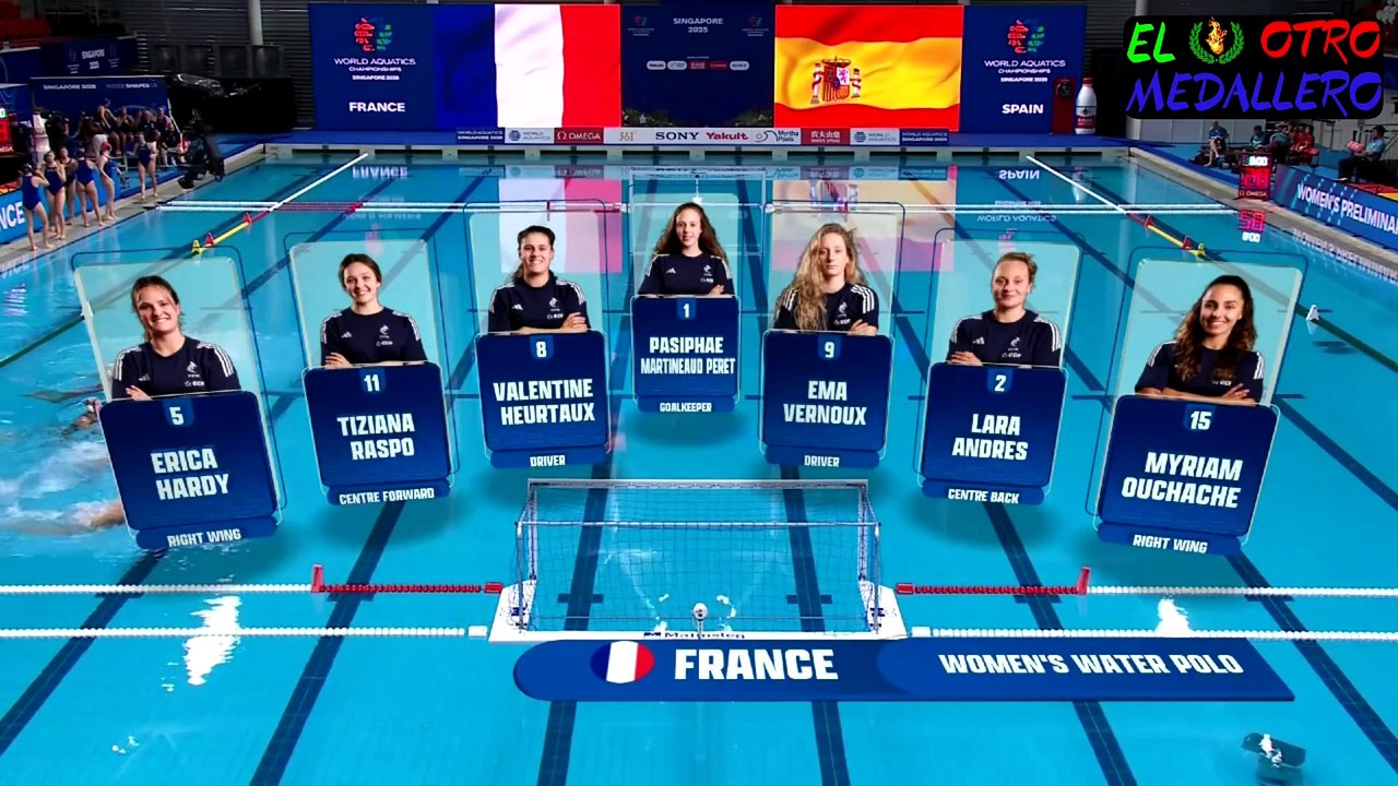 02 España - Francia Grupo D Mundial femenino absoluto Singapur 2025