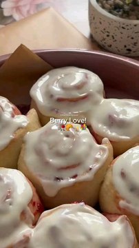 Yummiest Strawberry Rolls Part 1 #cooking #food #fyp #asmr #recipe #viral