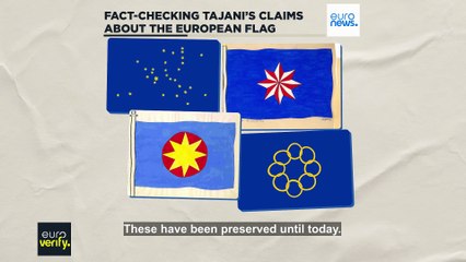 Fact-checking Antonio Tajani's interpretation of the European flag