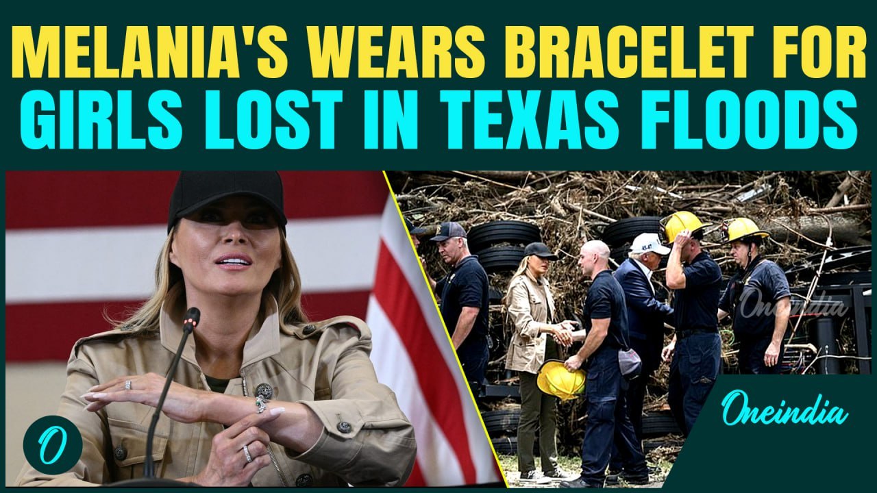 VIDEO: Melania Wears Bracelet For Texas Flood Victims |Firefighters Stun Trump While Meeting Melania